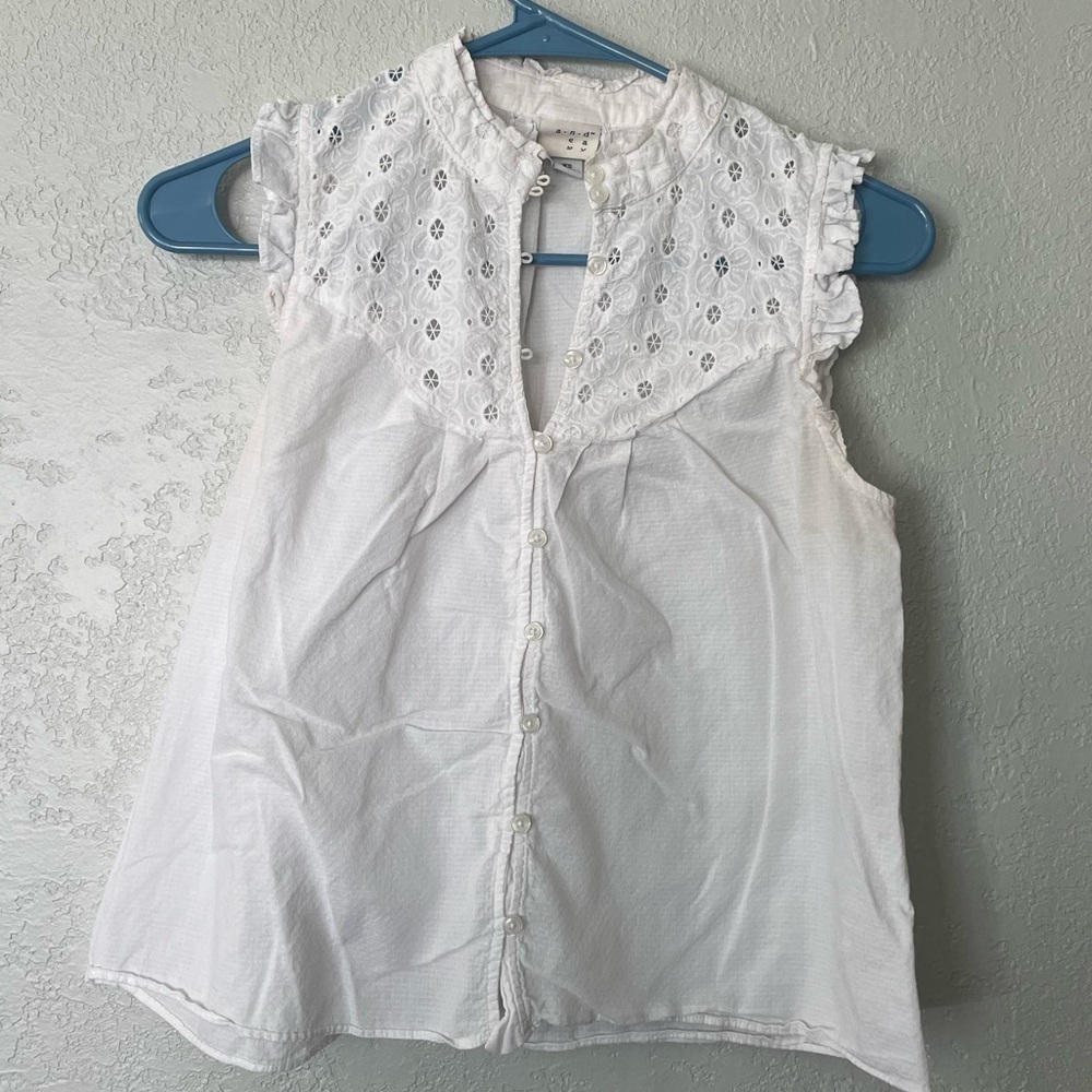 A new day white blouse